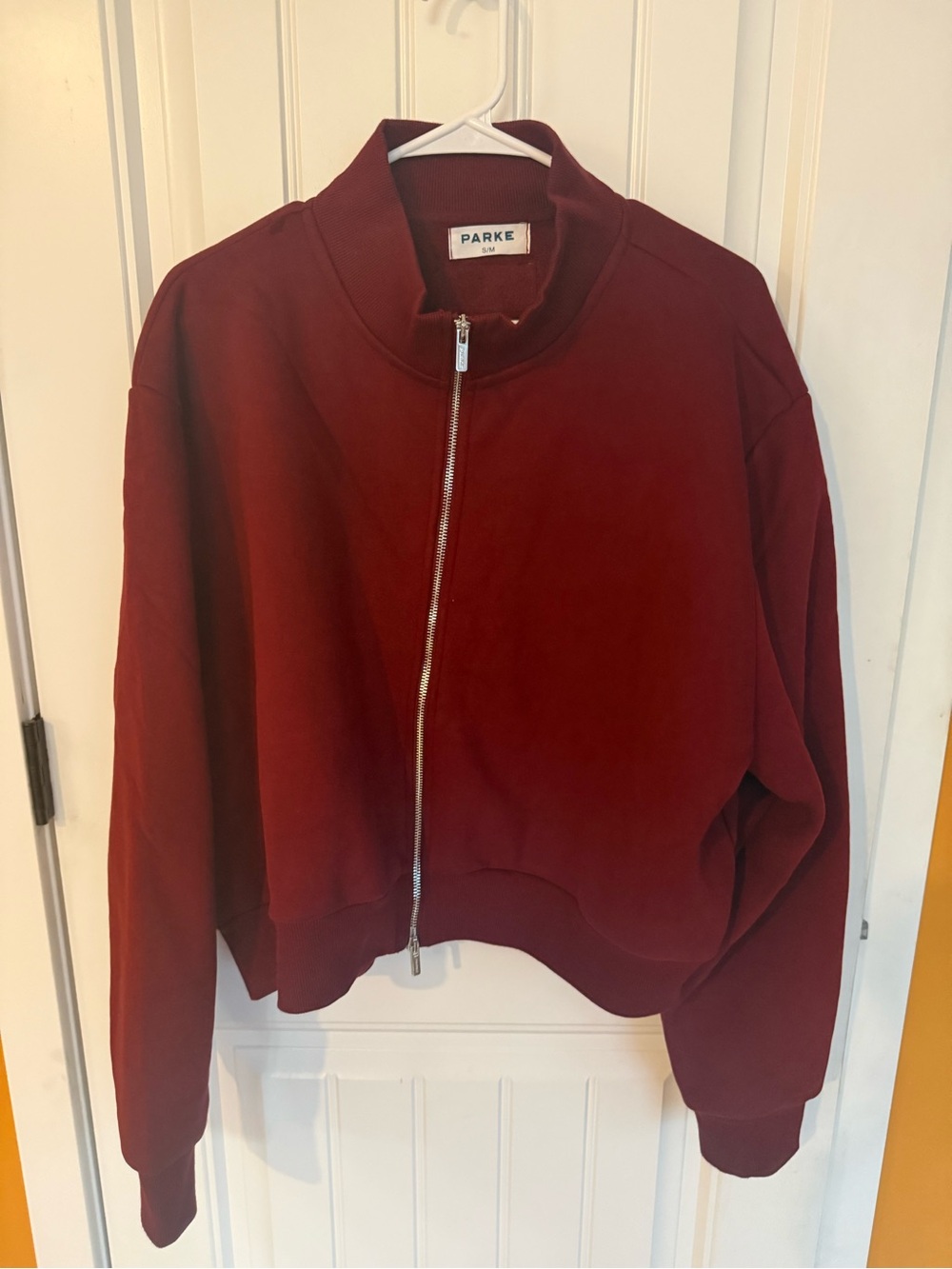 Parke Double Zip Maroon S/Med NWOT